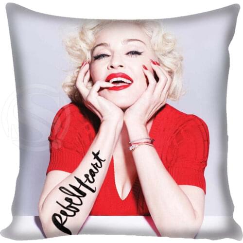 New Custom Pillow Case Madonna Square Pillowcase zipper Two sides 35x35cm 40x40cm 45x45cm 60x60cm Custom your image