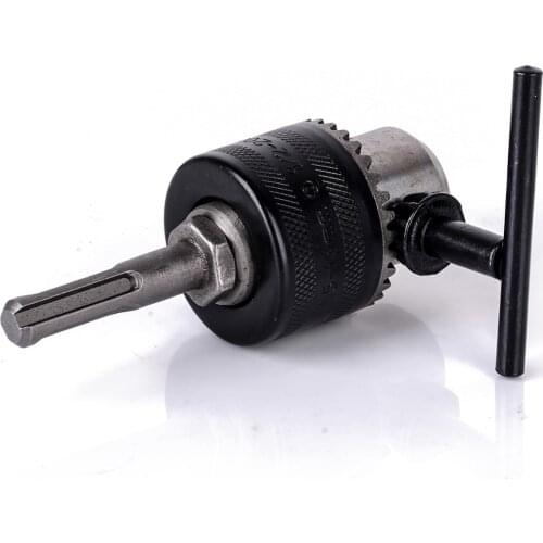 New Metal Rotary Hammer Drill Chuck Adapter 1.5-13mm 1/2 inch - 20UNF High Precision Thread With SDS Plus + Key Kit