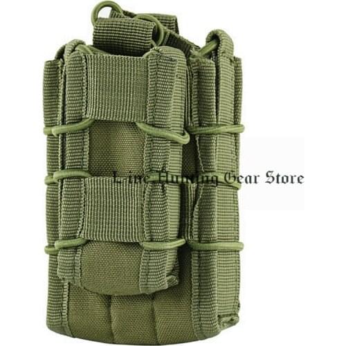 Hunting Gear MOLLE Double Rifle/Single Pistol Magazine Pouch Tactical Molle Pouch