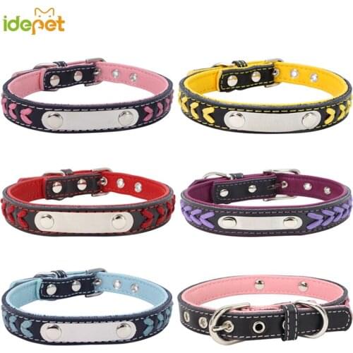 Cat Collar for Small Dog Leather Cat Puppies Collars Pet Supplies Product Adjustable for Kitten Pet Collars 6d35