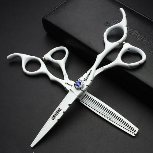 Professional Hairdressing Scissors Genuine Hairstylist Special 6 Inch Flat Scissors Thinning Broken Hair Scissors Set