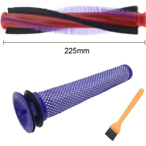 18.5cm/22.5cm Bristle BRUSH ROLL Filter FOR DYSON V6 ANIMAL FLUFFY DC59 DC62 SV03 ROLLER CLEANER Assembly BRUSH BAR # 963830-01