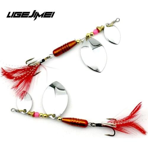 Spinner Lure Metal Jig Isca Artificial Superficie Leurre Peche Mer Trout Material De Pesca Tail-Spinner Spoon Wobbler Fishing