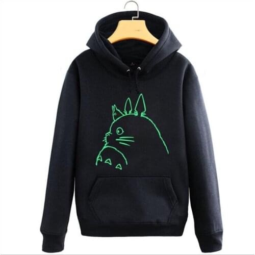 Anime Totoro Hoodie Miyazaki Hayao Luminous hoodie Jacket Coat Fashion Men Women Sweatshirts