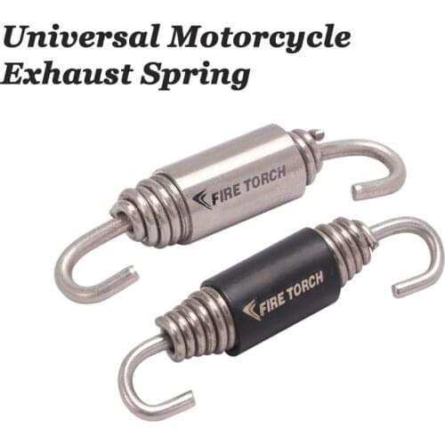 Universal Motorcycle Exhaust Escape Spring Hooks Stainless Steel Front Link Pipe Rotatable Metal Springs Practical Thicken