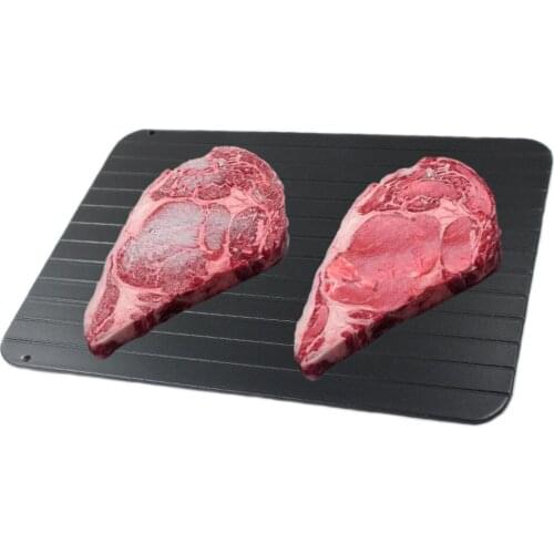 Magic Fast Defrost Tray Metal Plate Defrosting Tray Safe Fast Thawing Frozen Meat Fish Sea Food Kitchen Cook Gadget Tool 0.2CM/0