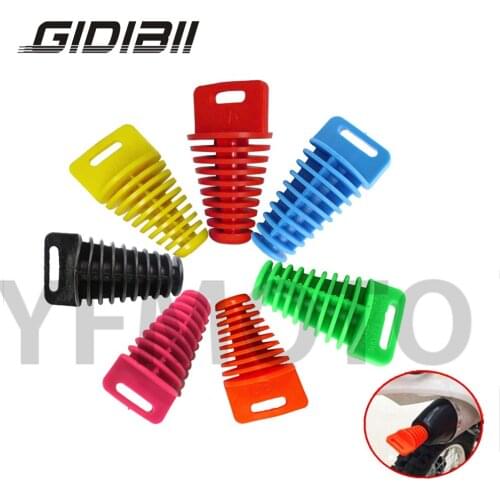 Hot Sales 1 Pcs Motorcycle Exhaust Pipe Muffler Waterproof Block Plug PIT PRO Quad Dirt Bike ATV 60X75X30MM 7 Colors