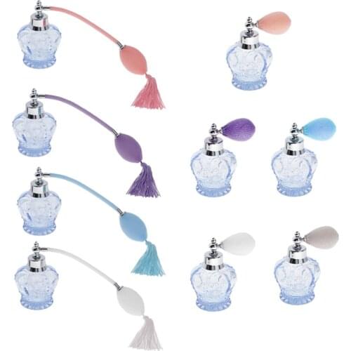 1pc Crystal 100ml Perfume Bottle Bayonet Crown Refillable Spray Bottle