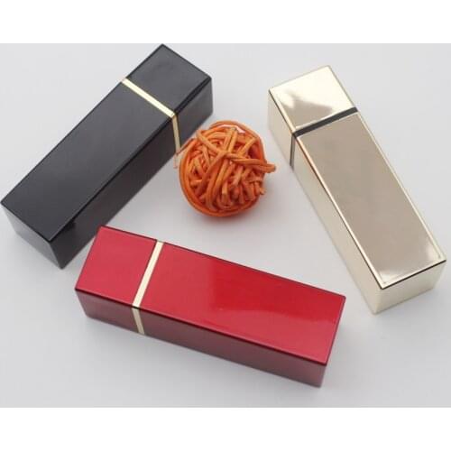 10/20/50pcs High Quality DIY Empty Refillable Bottles Red Plastic Lipsticks Tubes Black Lip Gloss Containers Gold Lip Balm Pipe