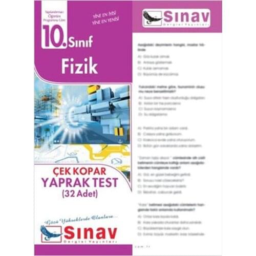 10. Grade Fizik Leaf (32 Test) Collective Exam Magazine Publications (TURKISH)