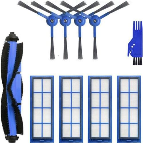 10Pcs/Set Side Brush Filter Roller Brush Mop Cloths for Eufy RoboVac L70 Sweeper Robot Vacuum Cleaner Accessories