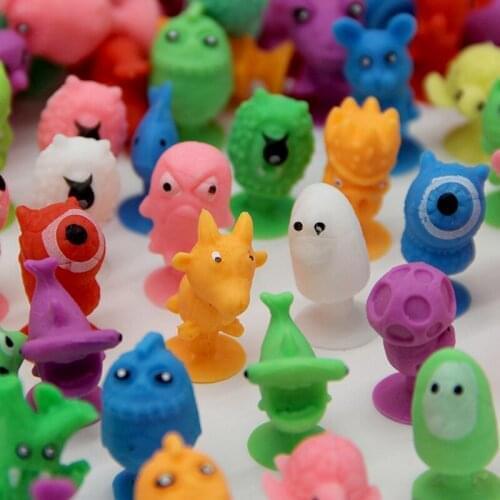 10pcs Mini Cartoon Animal Capsule Model Sucker Toys Decor Kids Toys Random Figures Home Action Style Collection DIY X9E9