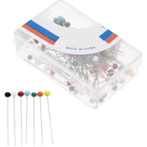 100Pcs Pearl Head Dressmaking Sewing Pins Wedding Florists Tailor Craft Pins Sewing Needles With Box Pin Patchwork DIY Sewing