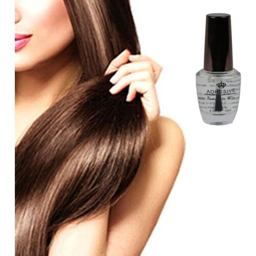 15ML Lace Wig Tape Liquid Glue Strong Viscosity Hair Extension Bond Adhesive Safe and mild, used with double-sided adhesive