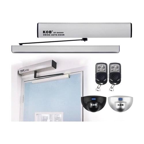 2017 Access Control Remote control exit button Automatic Swing Door Opener single leaf 100kg loading weight kit 1