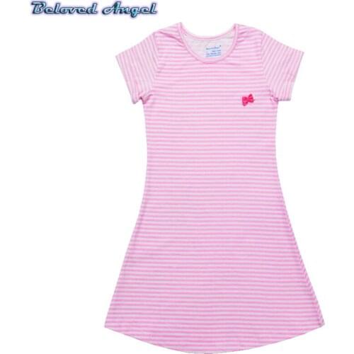 2019 Beloved Angel New Baby Girls Dress 1-13 Years Children Girl Summer Dresses 100% Cotton Party Wear Kids Vintage Clothing