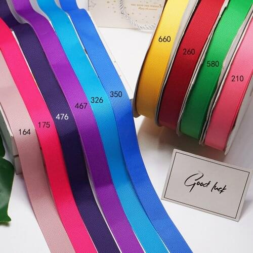 3/8"-7/8" Width 100% polyester solid color plain Grosgrain Ribbon 100Y/color