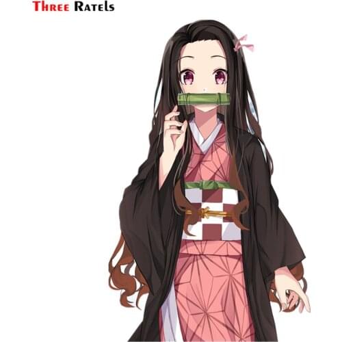 Three Ratels FC475 Demon Slayer NEZUKO KAMADO 3D Poster Cartoon Anime Car Hood Wallpaper Decal