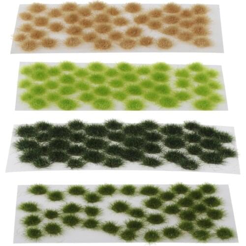 40pcs/Lot 5mm Small Flower Tufts Scenery Model Railway Irregular blades sand table floor scene grass needles