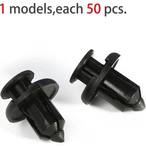50PCS Plastic Bumper Fastener Rivet Clips Automotive Furniture Assembly Expansion Screws Kit Auto Body Clips
