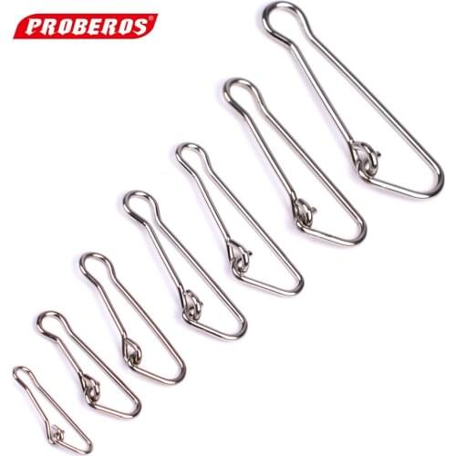 500pcs/lot Stainless steel Pin swivel Fishing Accessories Connector Lure Clip rolling swivels sea tackle Snap