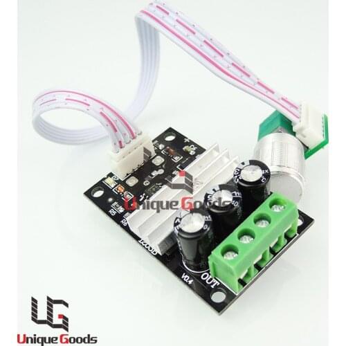 6V 12V 24V 28V 3A 80W DC Motor Speed Control PWM Adjustable Variable Speed Switch DC Motor Driver With Wire Harness