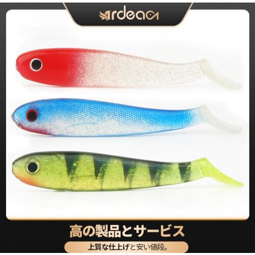 ARDEA Worm Soft Fishing lure 100mm 14.6g Artificial Silicone Shad bait Wobbler Bass Pike Minnow Pesca Rubber Swimbait fish lures