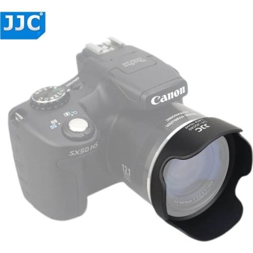 JJC Bayonet Camera Lens Hood for CANON PowerShot SX1 IS/SX10 IS/SX20 IS/SX30 IS/SX40 IS/SX50 HS Replaces LH-DC60