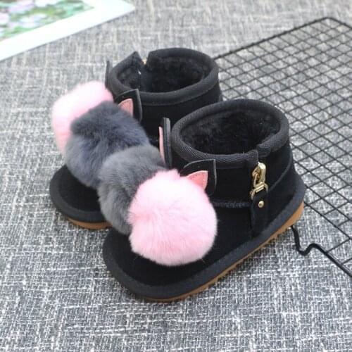 Baby Shoes Infant Boots Winter Kids Baby Girls Toddler Shoes Children Thick Cotton Boots Boys Soft Bottom Snow Boots Warming