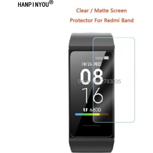 For Xiaomi Mi Smart Band 4C / Redmi Band SmartWatch Clear Glossy / Anti-Glare Matte Screen Protector Film (Not Tempered Glass)