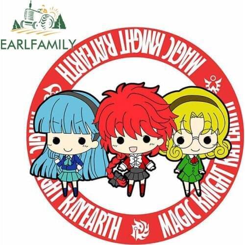 EARLFAMILY 13cm x 12.8cm for Magic Knight Rayearth Decal Surfboard Graffiti Motocycle SUV Car Stickers Creative Vinyl Car Wrap