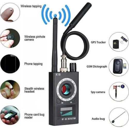 1MHz-6.5GHz K18 Multi-function Detector Camera GSM Audio Bug Finder GPS Signal lens RF Tracker Detect Wireless Products
