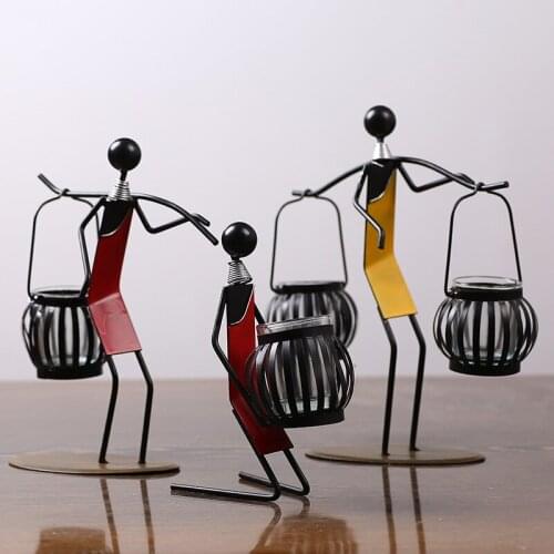 Creative Glass Candlestick Metal Crafts Novelty Home Decorations Character Office Furnishing Wedding Gifts Bougeoir Chandelier X