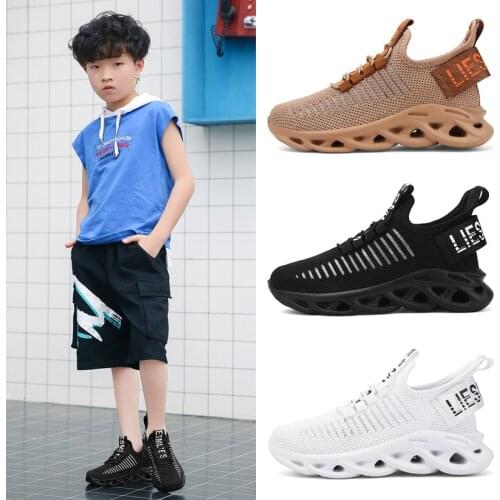 Kids Sneakers Blade Running Shoes Kids Outdoor Sneakers Boy Shoes Breathable Children Casual Shoes Chaussures Enfant Size26-38