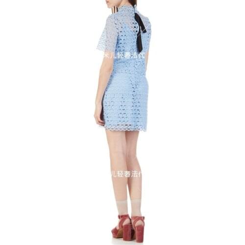 Patads French women s sweet temperament in spring and summer lace hollow out dress air r20161e