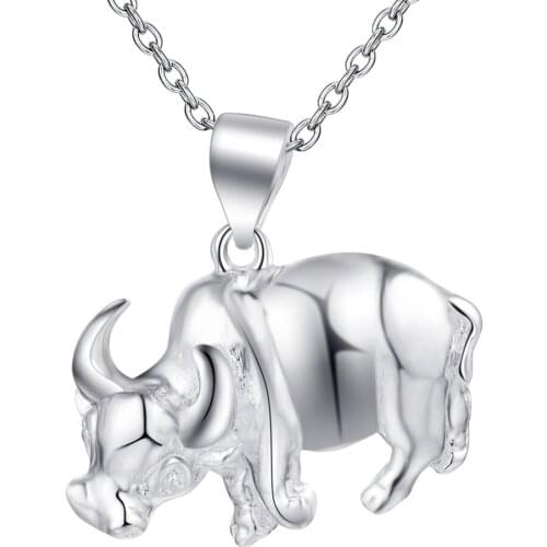 Cute cow beautiful silver plated Necklace New Sale silver necklaces & pendants /KTQWMMGP CNNVMTHN