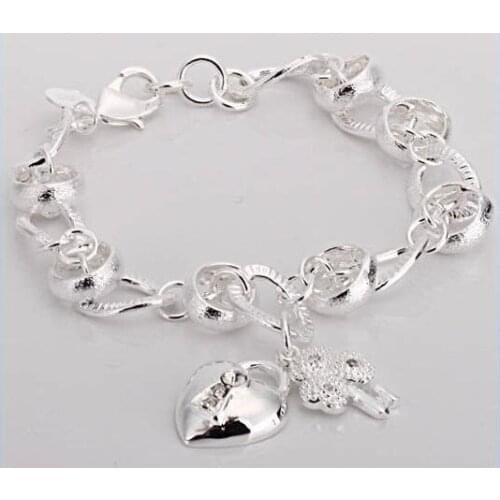 Fashion jewelry, S925 Sterling Silver color Jewelry Bracelets&bracelet, Brand New B150