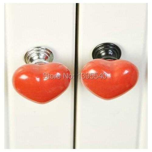 New 3pcs Ceramic Cabinet Handle and Knob Wardrobe Cartoon Handle Child Bedroom Drawers Knob Dresser Pull Multi