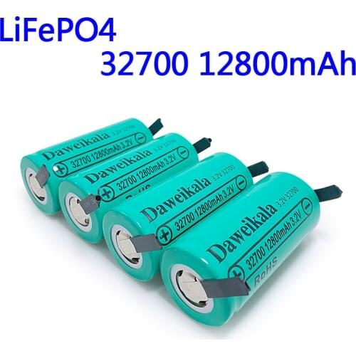 New 100% orignal 3.2V 32700 12800mAh LiFePO4 Battery 35A Continuous Discharge Maximum 55A High power battery+Nickel sheets