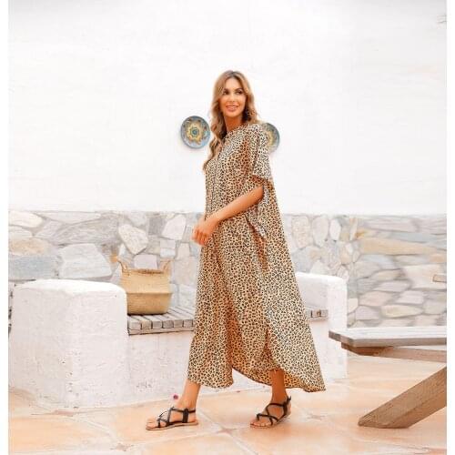 Beach cover up bathing suit cover ups bikini cover up vestidos za verano print beach dress beach robe caftan dress beach maxi
