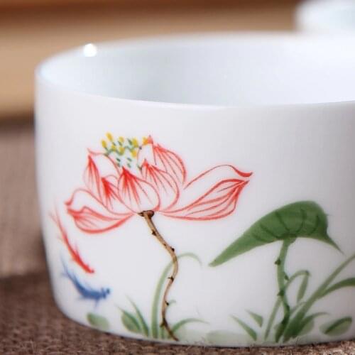 Genuine, Tea Cup, Hand-painted Cup, Teacup, Hand Cups, Pu'er Tea, Ceramic Cups, Meditation Room Supplies Teaset Porcelain