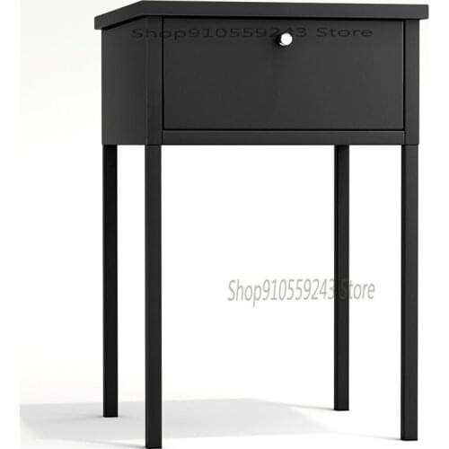 Nordic Bedside Table Modern Minimalist Cheap Wrought Iron Home Bedroom Seating Corner A Few Sides And Drawer Cabinet Light Luxur