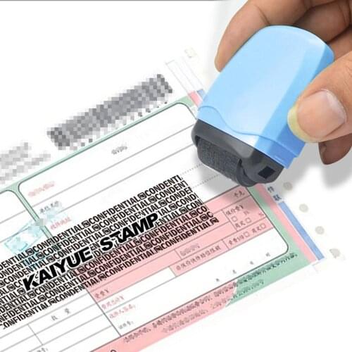Roller Stamp Identity Privacy Protection Roller Stamp ID Guard Portable Information Messy Code Data Protector Security Seal