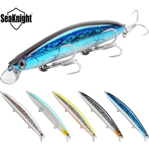 SeaKnight Brand SK008 Series 5PCS Minnow Fishing Lure 20g 125mm 0.3~0.9M Floating Bait Long Casting Lure 3 Anti-corrosion Hook