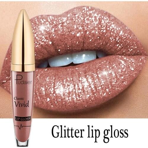 Sexy Diamond Shimmer Glitter Lipg Loss Matte To Glitter Liquid Lipstick Waterproof Diamond Pearl Colour Lip Gloss Makeup Beauty