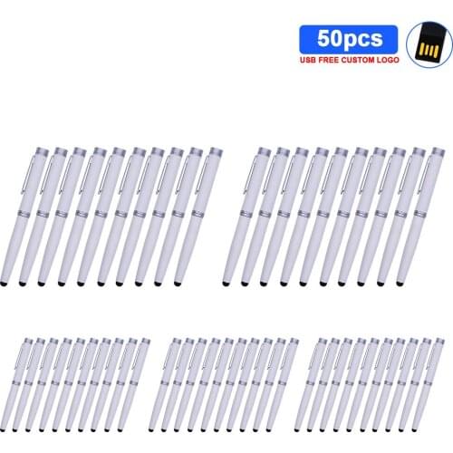 Ballpoint pen USB 2.0 Flash Drive Super tiny Pen drive 128GB 64GB 32GB 16GB 8GB 4gb Pendrive USB Memory Stick 50pcs free logo