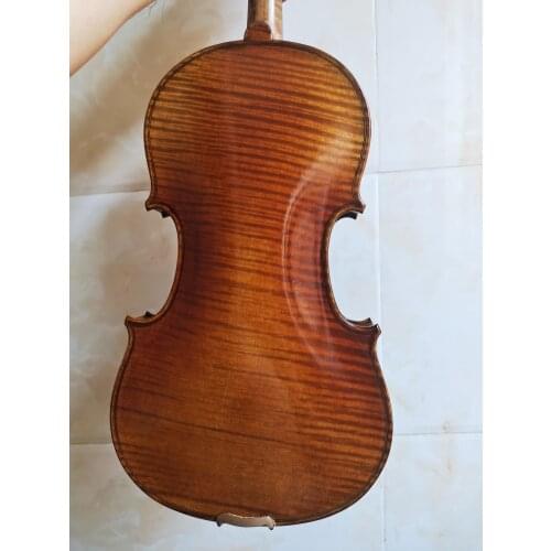 100% retro Oil Varnish Handmade violin 4/4 3/4 A Great Stradivari Messiah Style Professional violino！free case bow accessories