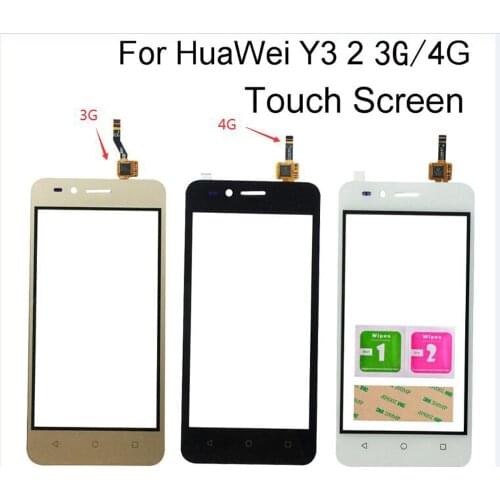 Touch Screen Glass For Huawei Y3II Y3 II Y3 2 3G 4G LUA-U03 LUA-L03 LUA-U23 LUA-L13 LUA-L21 Digitizer Panel Lens Sensor Tools
