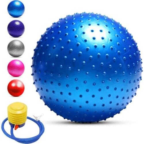 Multi-Size Thickened Sports Yoga Balls Point Barbed Massage Ball Fitness Balance Ball Pilates Workout Fitball Gift Air Pump
