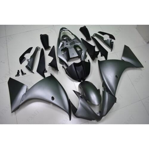 YZF R1 13 14 Body Kits YZF1000 R1 12 13 Abs Fairing YZF1000 R1 2012 - 2014 Fairing Matte Grey Silver